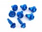 Preview: Gabelschützer Schrauben Set 6+2 blau passend für Husqvarna 701 FE TE TC FX FC KTM