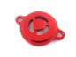 Preview: Schauglas Ölfilterdeckel rot passend für KTM EXC-F SXF 250 350 450 500