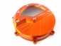 Preview: Kupplungsdeckel orange mit Sichtfenster passend für KTM 950 990 2002-14 Adventure LC8 Supermoto Super Duke