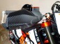 Preview: Handguards Handschützer Schwarz, Weiß, Carbon Optik passend für KTM 690 SMC SMCR Enduro R