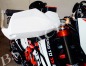 Preview: Handguards Handschützer Schwarz, Weiß, Carbon Optik passend für KTM EXC SMR SX Supermoto