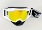 Preview: Downhill MTB Enduro Mountainbike Brille Skibrille Snowboardbrille Goggle DH-V4 Apex Edition | White Gold Mirror