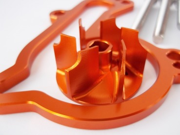 High Flow Wasserpumpe Orange passend für KTM 4T 250 350 EXC F SX F 2016-23