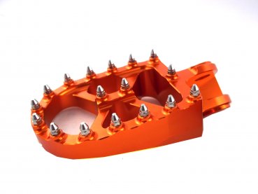 Preview: Fußrasten Orange passend für KTM 125-560 SX SXF EXC 00-16 Freeride 12-23