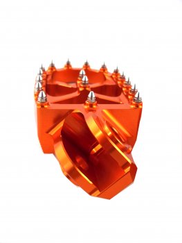 Preview: Fußrasten Orange passend für KTM 125-560 SX SXF EXC 00-16 Freeride 12-23