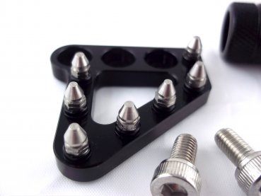 Fußbremshebelauftritt + Schalthebel Spitze Schwarz  passend für KTM 690 SMC R Enduro R 2008-2024