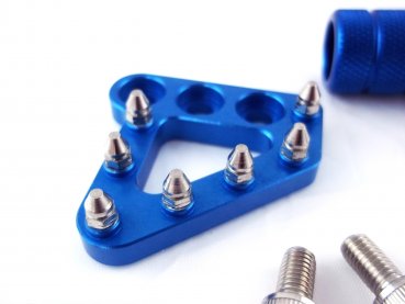 Fußbremshebelauftritt + Schalthebel Spitze blau passend für Husqvarna 701