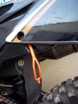 Preview: Seitenständer Gummi orange passend für KTM 125-530 1998-2025