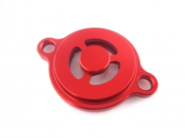 Schauglas Ölfilterdeckel rot passend für GasGas 250 350 450 MC EX EC