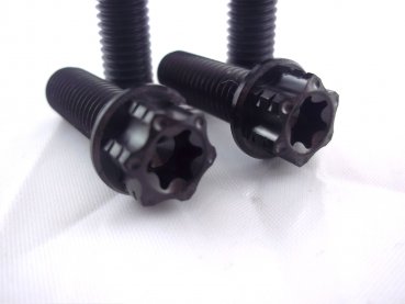 Preview: Lenkerklemmung Titanschrauben schwarz 4x M8x25 passend für KTM 690 SMC-R EXC SX F Husqvarna 701 FE FC FX GasGas 700 SM ES