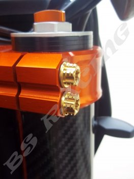 Gabelbrücke Titanschrauben goldfarben passend für KTM 690 SMC-R Enduro Husqvarna 701 GasGas 700 SM ES