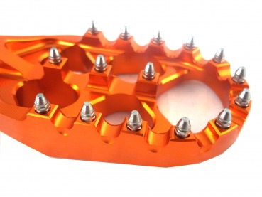 Fußrasten orange passend für 2023-26 KTM 125-500 EXC SX XC