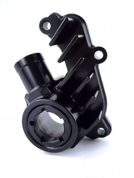 Preview: Tuning Wasserpumpen Deckel schwarz mit Schauglas passend für GasGas 4T 250 350 MC F EX F EC F 2021-23