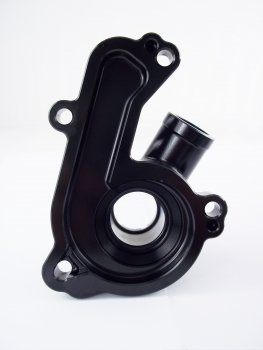 Preview: Tuning Wasserpumpen Deckel schwarz mit Schauglas passend für GasGas 4T 250 350 MC F EX F EC F 2021-23