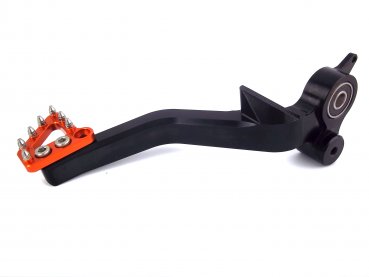 Fußbremshebel Schwarz-Orange passend für KTM 690 SMC R Enduro R 2011-2018
