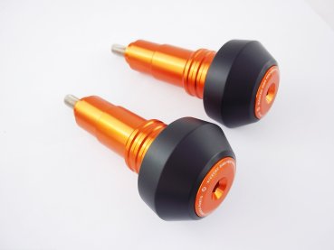 Rahmen Sturzpad Set Orange-Schwarz passend für KTM 690 SMC R Enduro R 2008-24