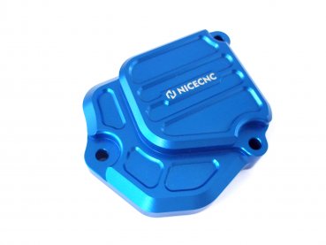 Preview: Auslasssteuerung Deckel rechte Seite Blau passend für Husqvarna 250 300 TE TX 2023-2025