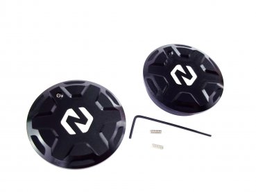 Schwingarmbolzen Abdeck Kappen Schwarz passend für GasGas 700 SM ES 2022-24