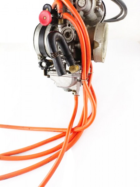 Orange Vergaser Schläuche passend für KTM Keihin FCR 39 41