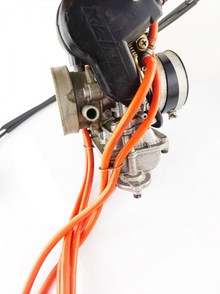 Orange Vergaser Schläuche passend für KTM Keihin FCR 39 41
