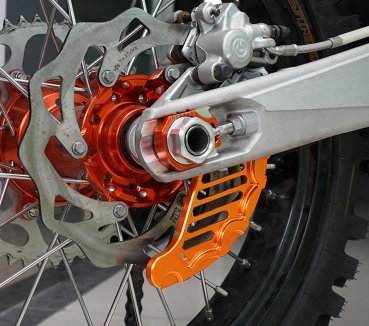 Bremsscheibenschutz hinten orange passend für KTM 125-530 SX EXC SXF XC