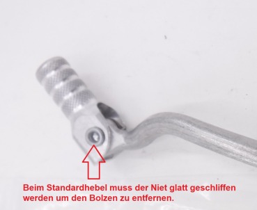 Schalthebel Spitze schwarz orange blau passend für KTM 690 SMC R Enduro R EXC Husqvarna 701 GasGas ES SM 700