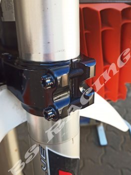 Gabelbrücke Titanschrauben Schwarz passend für KTM EXC EXCF SX SXF Husqvarna FE TE FC FS
