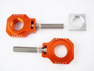 Achsblöcke orange passend für 2023-26 KTM SX SXF EXC mit 22 mm Achse