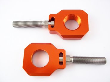 Achsblöcke orange passend für 2023-26 KTM SX SXF EXC mit 22 mm Achse