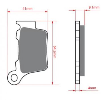 Bremsbeläge hinten passend für KTM EXC EXCF SX SXF XC XCF