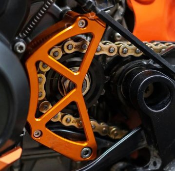 Preview: Ritzelschutz orange passend für KTM 790 890 Duke Adventure