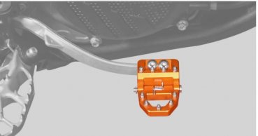 XL Fußbremshebel Tritt klappbar Orange passend für KTM 125-500 SX F EXC 2017-26