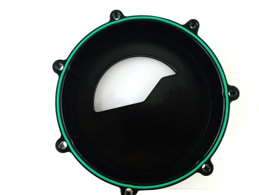 Kupplungsdeckel schwarz mit Sichtfenster passend für KTM 950 990 2002-14 Adventure LC8 Supermoto Super Duke