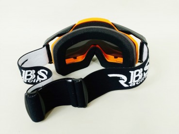 Downhill MTB Enduro Mountainbike Brille Skibrille Snowboardbrille Goggle DH-V5 Shift Edition | Orange Grey Mirror