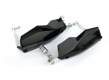 Handguards Handschützer Schwarz, Weiß, Carbon Optik passend für Husqvarna 701 Supermoto Enduro