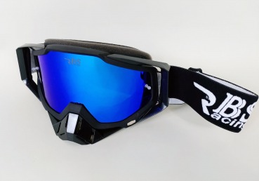 Downhill MTB Enduro Mountainbike Brille Skibrille Snowboardbrille Goggle DH-V6 Midnight Edition | Dark Blue Mirror