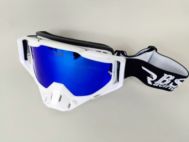 Downhill MTB Enduro Mountainbike Brille Skibrille Snowboardbrille Goggle  DH-V2 Race Edition | Ice Blue Mirror