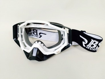 Downhill MTB Enduro Mountainbike Brille Skibrille Snowboardbrille Goggle DH-V1 Pure White Clear