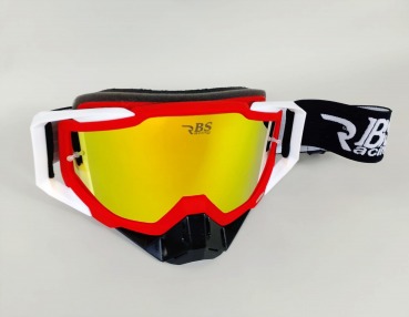 Downhill MTB Enduro Mountainbike Brille Skibrille Snowboardbrille Goggle DH-V3 Podium Edition | Crimson Gold Mirror