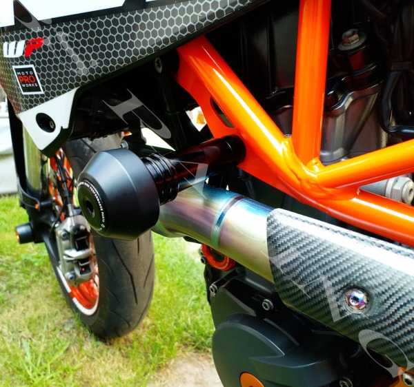 Rahmen Sturzpad Set Schwarz passend für Husqvarna 701 Supermoto Enduro 2016-2024