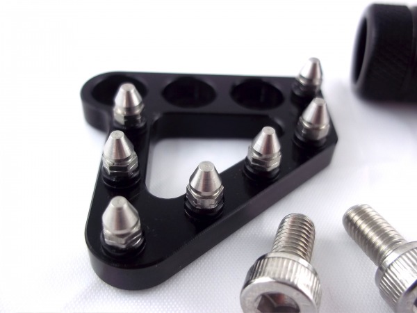 Fußbremshebelauftritt + Schalthebel Spitze Schwarz  passend für KTM 690 SMC R Enduro R 2008-2026
