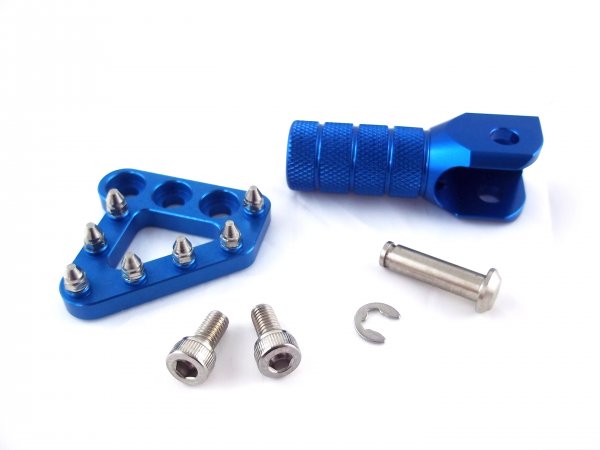 Fußbremshebelauftritt + Schalthebel Spitze blau passend für Husqvarna 701