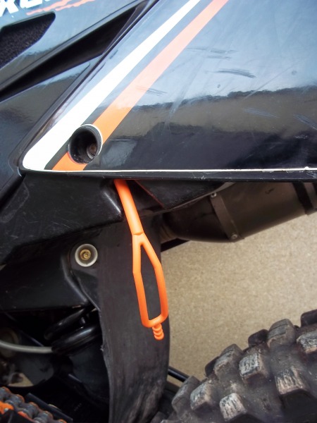 Seitenständer Gummi orange passend für KTM 125-530 1998-2025