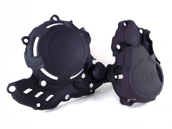 Seitendeckel Schutz Schwarz  passend für HUSQVARNA FE 250 350 2017-2023  FE 350 S 2022