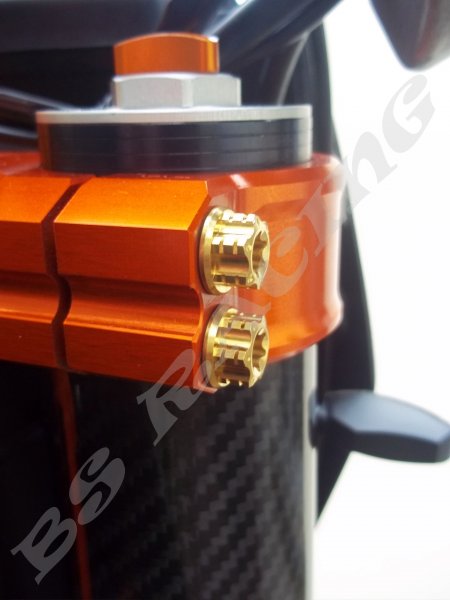 Gabelbrücke Titanschrauben goldfarben passend für KTM 690 SMC-R Enduro Husqvarna 701 GasGas 700 SM ES