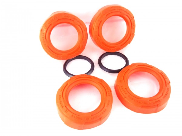 Radlager Schutz Kappen Set Orange passend für KTM 125-500 EXC F XC 2016-23