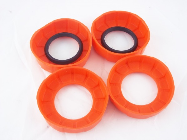 Radlager Schutz Kappen Set Orange passend für KTM 125-500 EXC F XC 2016-23