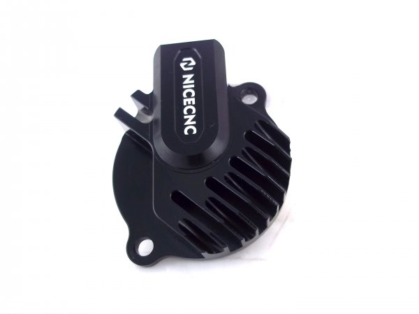 Ölfilterdeckel rechts mit Kühlrippen schwarz passend für KTM 690 SMC R Enduro Duke