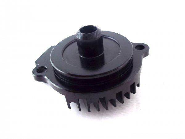 Ölfilterdeckel rechts mit Kühlrippen schwarz passend für KTM 690 SMC R Enduro Duke