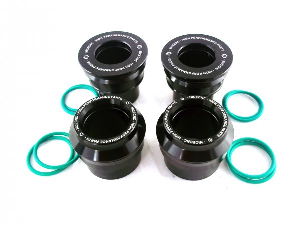 Rad Hülsen Set schwarz mit Nässeschutz passend für KTM 125-500 EXC 2016-23